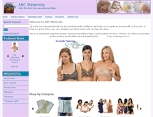 Tablet Screenshot of abc-maternity.com